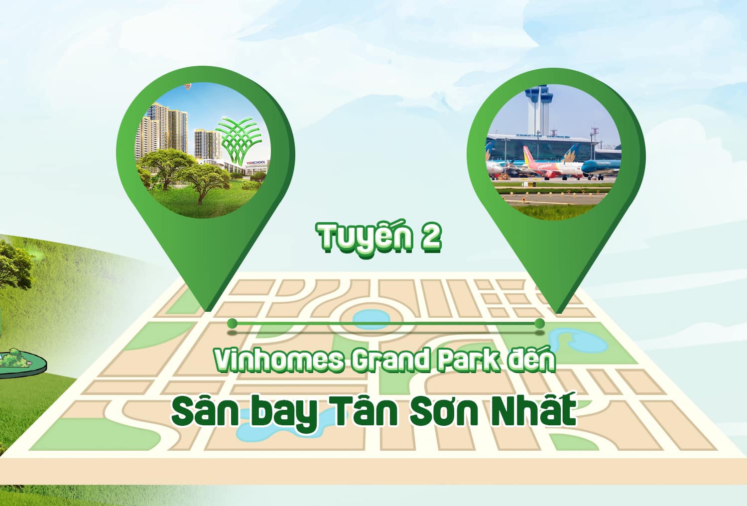 Tuyến 2 Vinbus Sân bay Tân Sơn Nhất